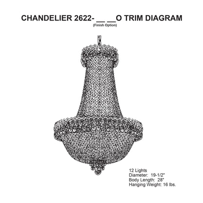 Schonbek Camelot 19 1/2" W in Aurelia and Crystal Chandelier