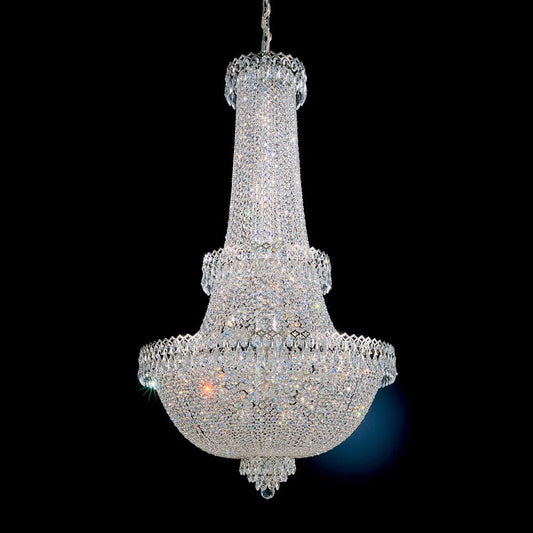 Schonbek Camelot 41-Light Optic Crystal in Polished Silver Chandelier