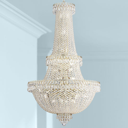 Schonbek Camelot Optic Crystal 41-Light Chandelier in Aurelia Finish