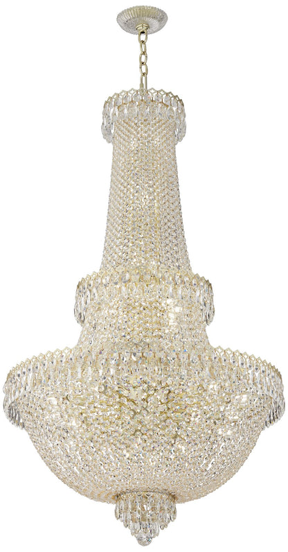 Schonbek Camelot Optic Crystal 41-Light Chandelier in Aurelia Finish