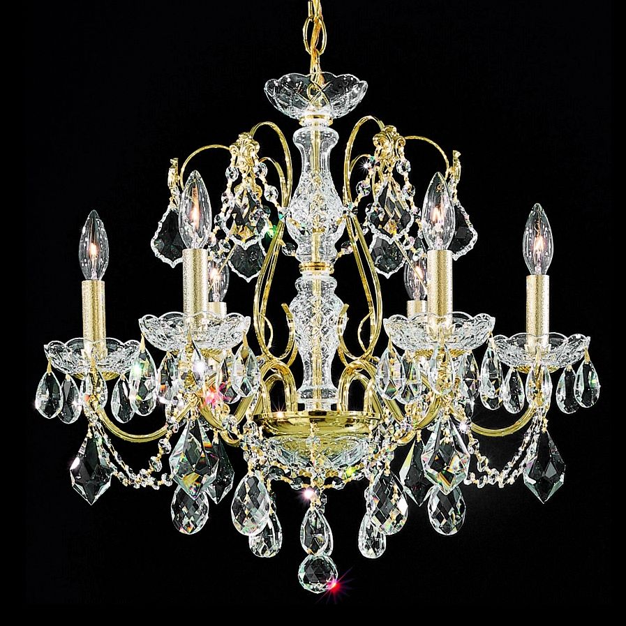 Schonbek Century 21" Wide Aurelia Gold Crystal Chandelier