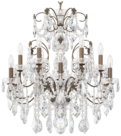Schonbek Century 30" Wide Etruscan Gold 12-Light Chandelier