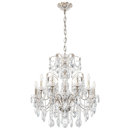 Schonbek Century 30"W Antique Silver 12-Light Chandelier