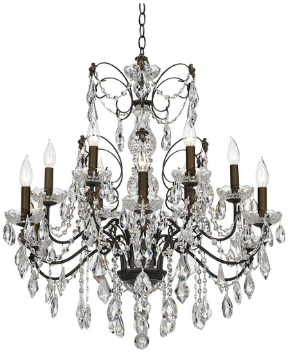 Schonbek Century Collection 30" Wide Crystal 12-Light Chandelier