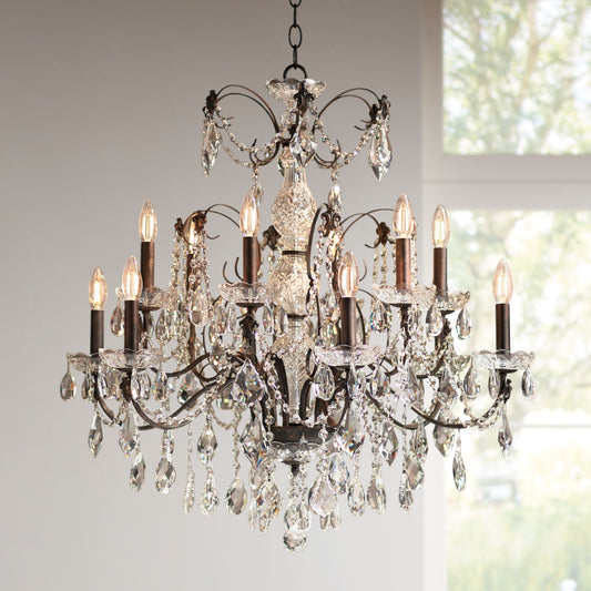 Schonbek Century Collection 30" Wide Crystal 12-Light Chandelier