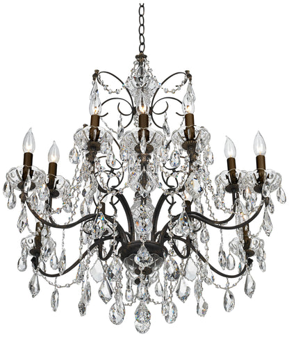 Schonbek Century Collection 30" Wide Crystal 12-Light Chandelier