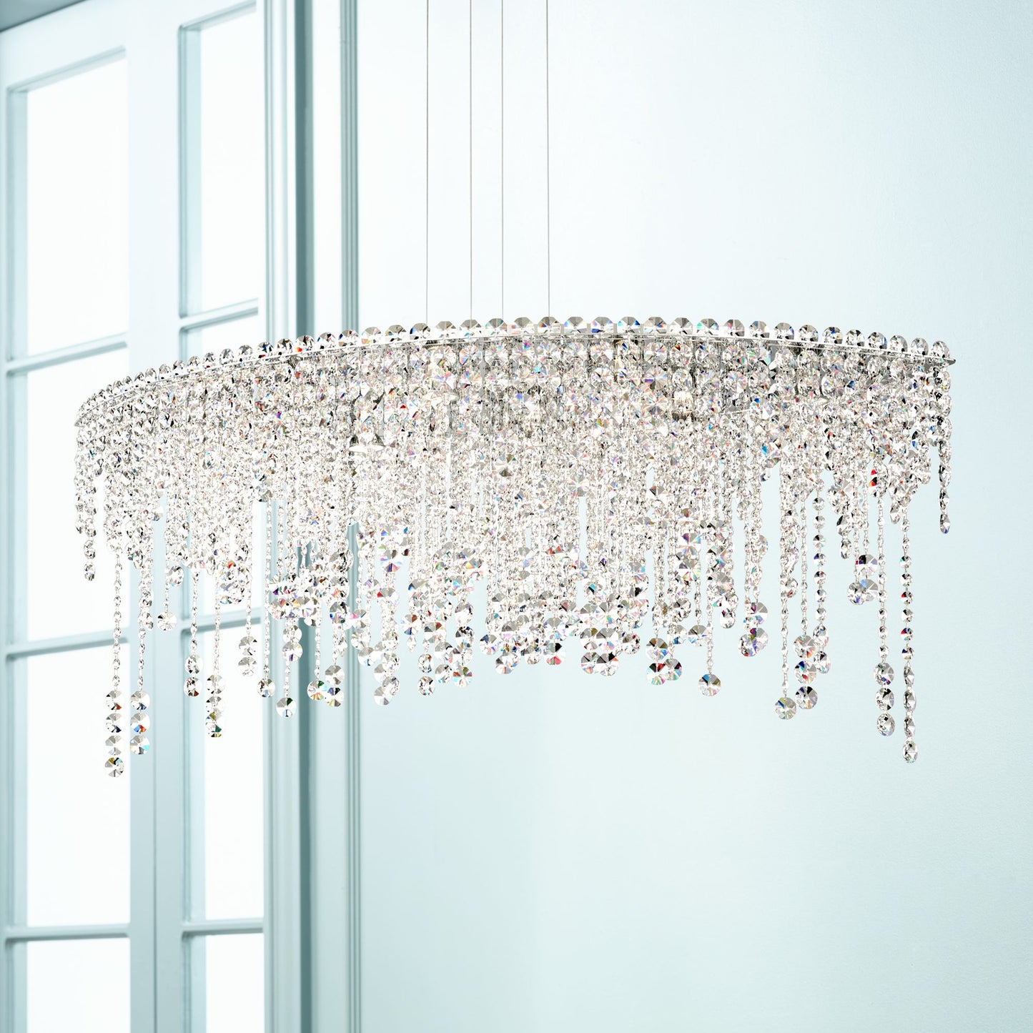 Schonbek Chantant 43" Wide Crystal Pendant Light