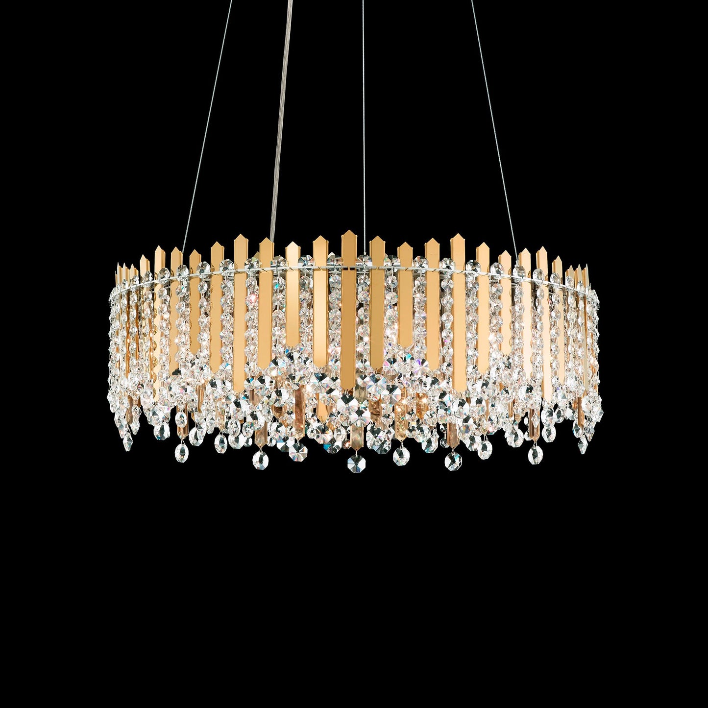 Schonbek Chatter 24" Wide Gold Mirror Crystal Pendant Light