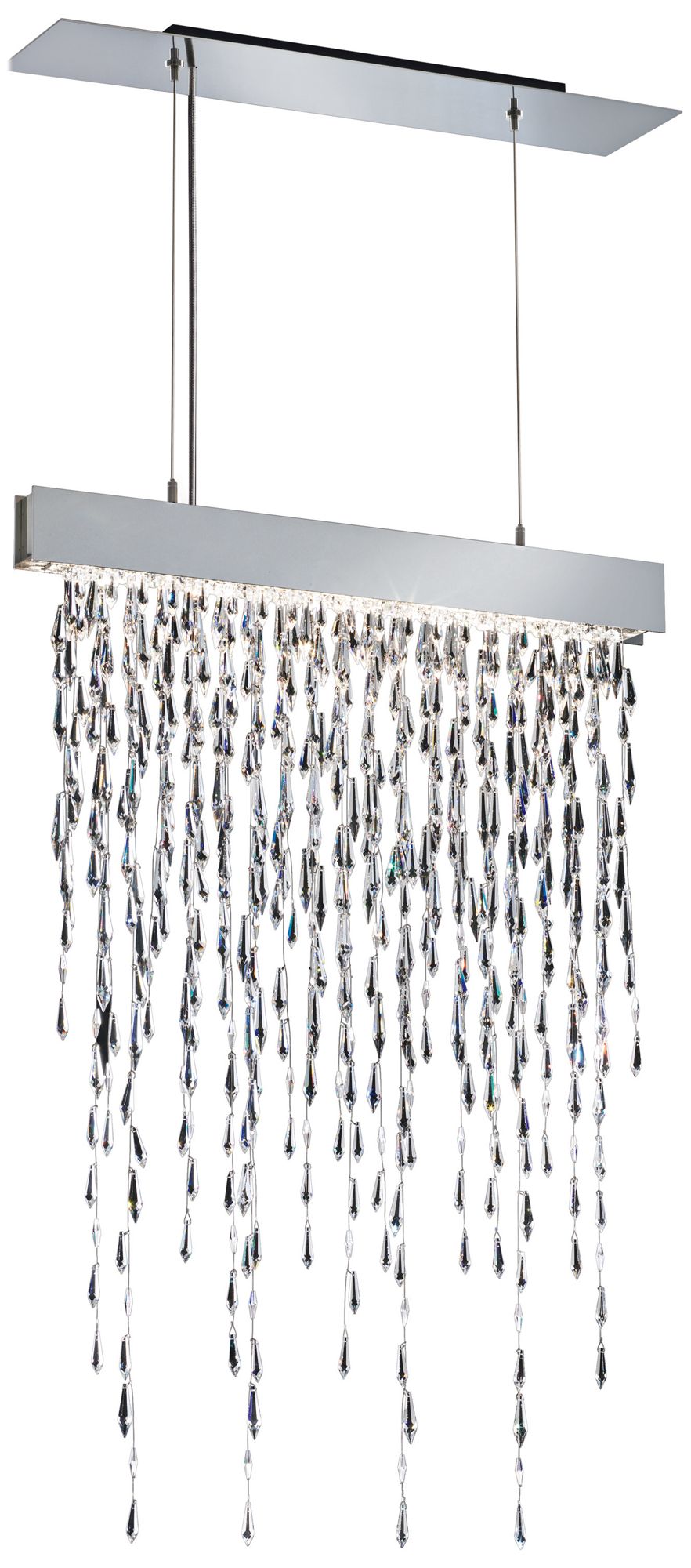 Schonbek Crystalline Icicles 27" Wide Kitchen Island Light Pendant