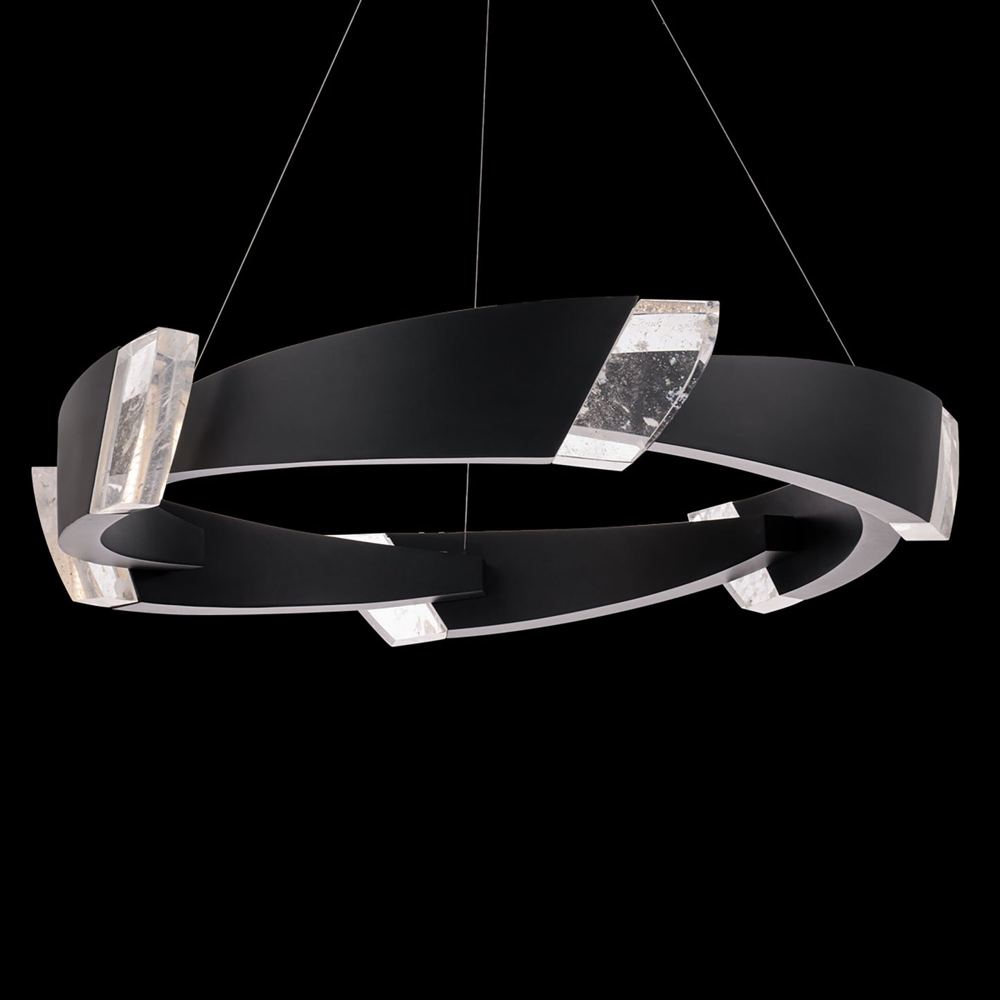 Schonbek Embrace 44 1/4" Wide Black LED Pendant Light