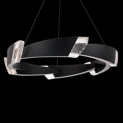 Schonbek Embrace 44 1/4" Wide Black LED Pendant Light