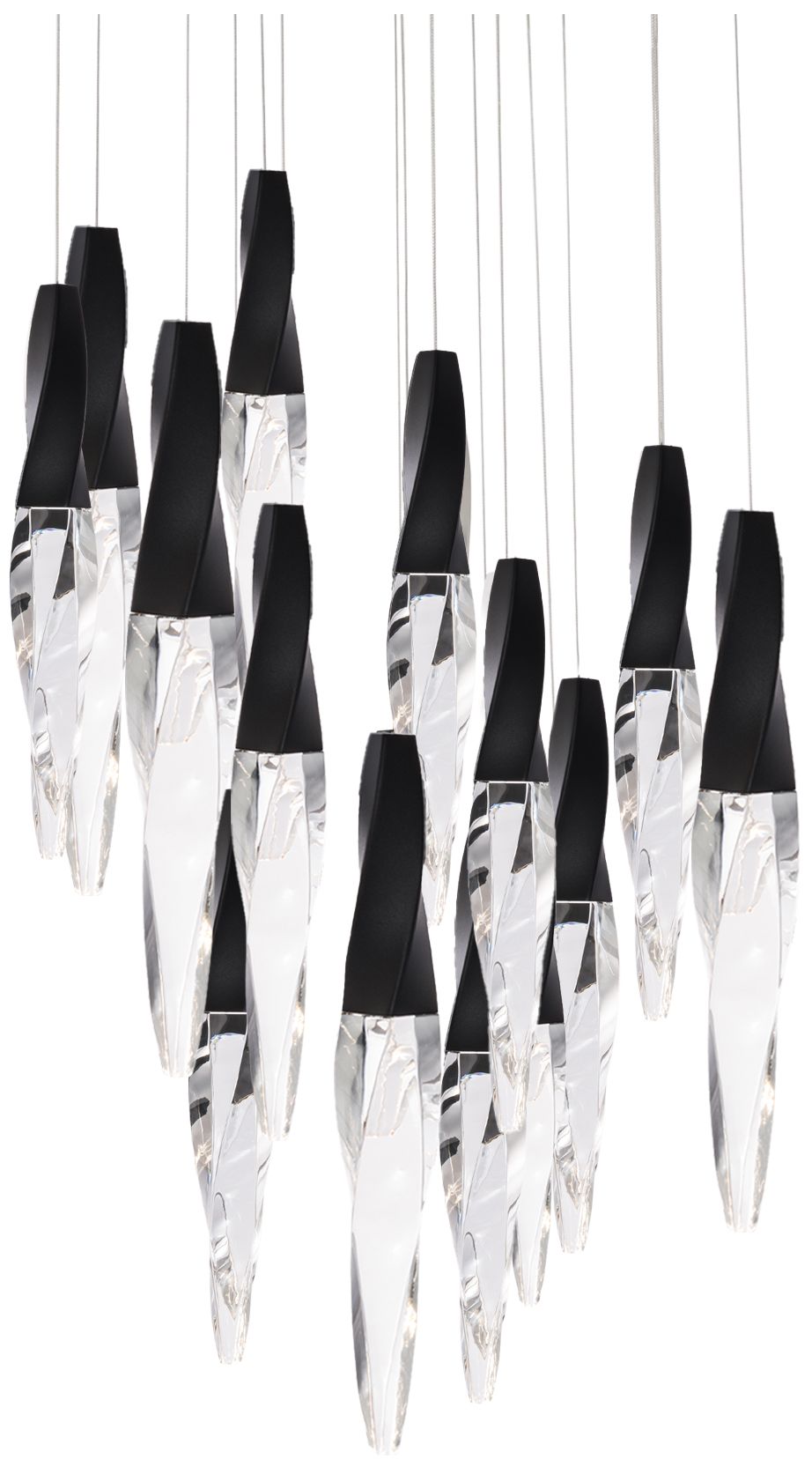 Schonbek Kindjal 23" Wide 15-Light LED Multi-Light Modern Pendant