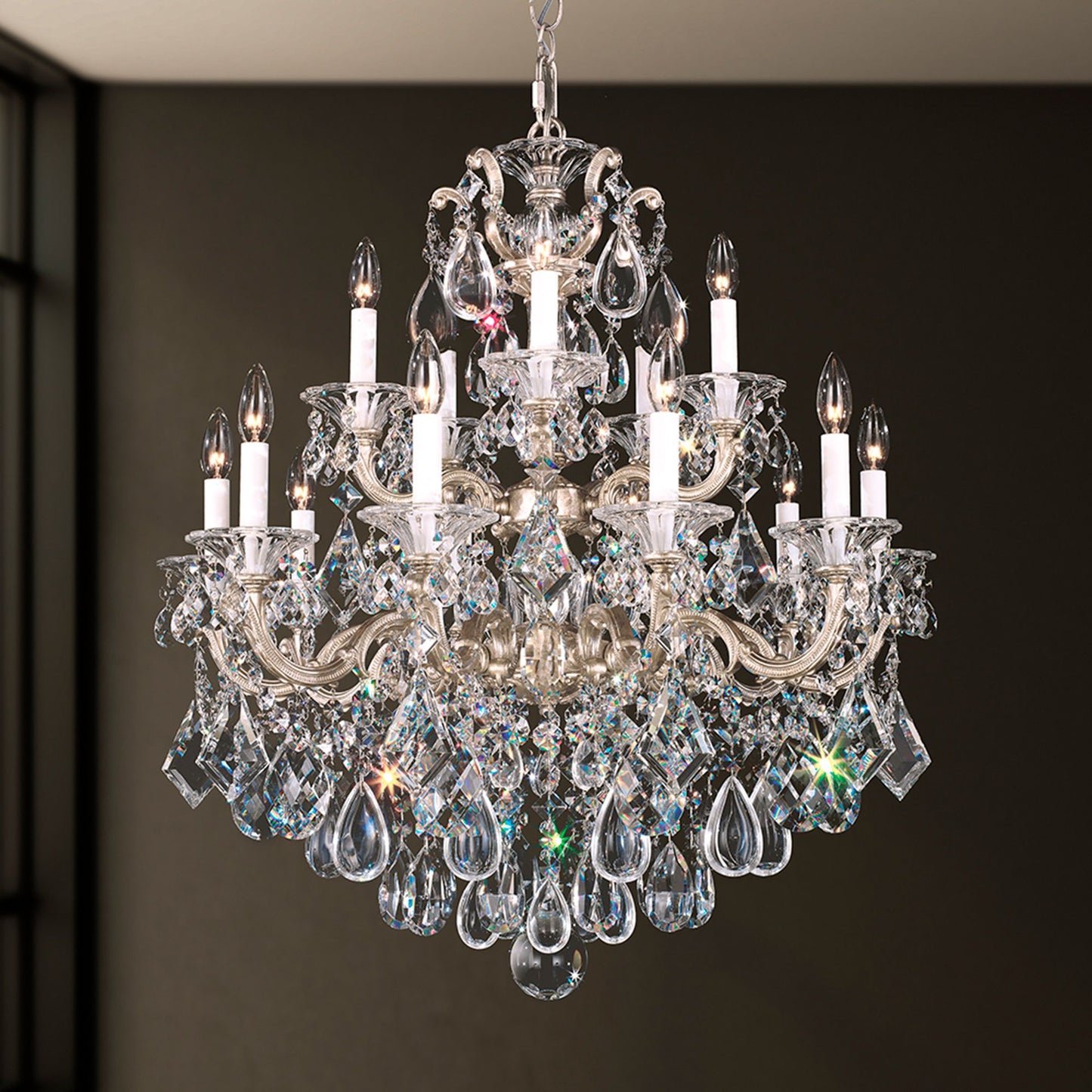 Schonbek La Scala 28" Wide Heritage Crystal Chandelier