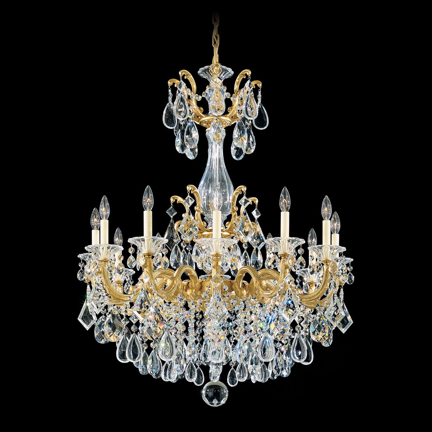 Schonbek La Scala Collection 33" Wide Crystal Chandelier