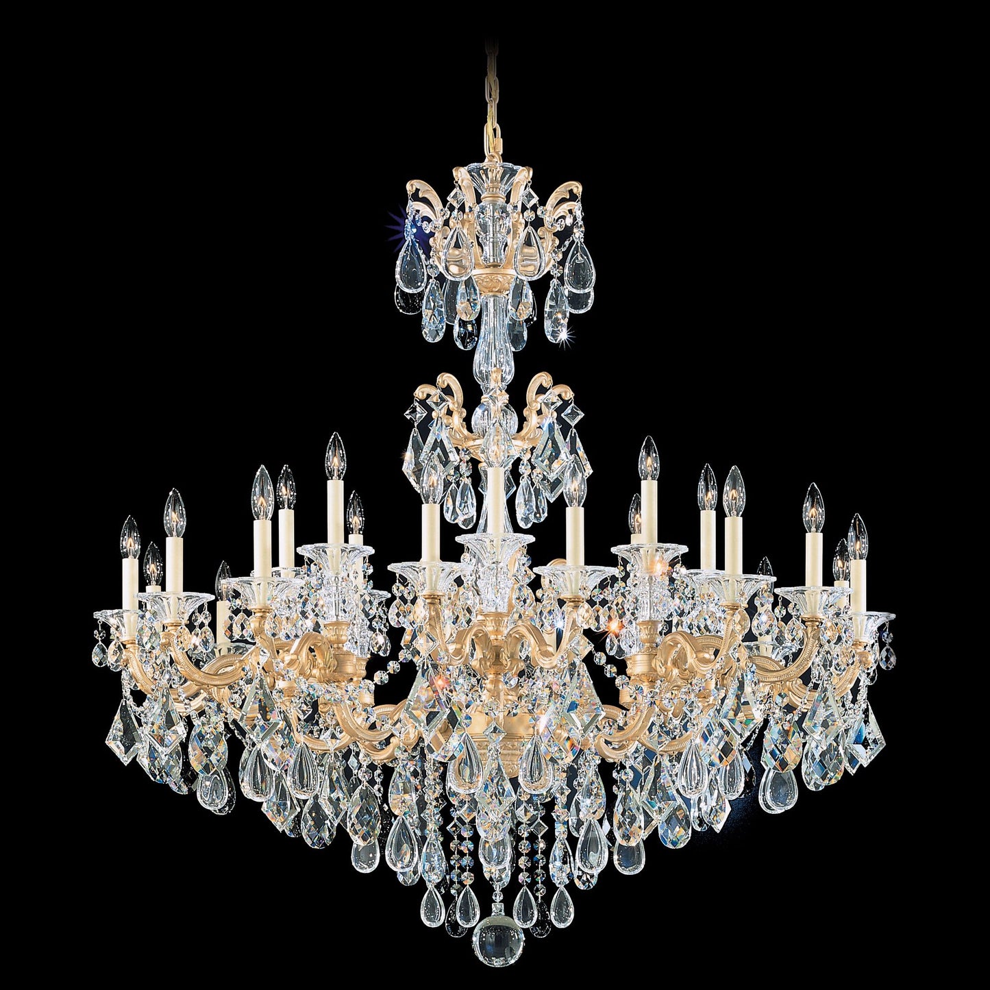 Schonbek La Scala Collection 46" Wide Crystal Chandelier