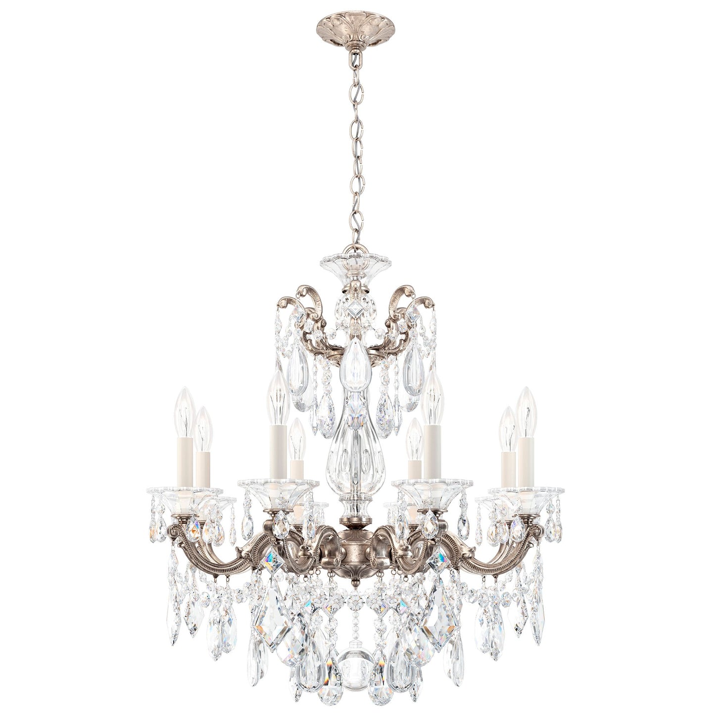 Schonbek La Scala Collection 8-Light Crystal Chandelier