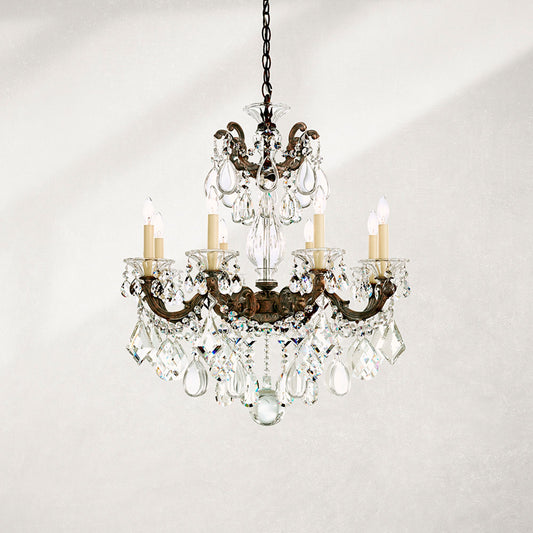 Schonbek La Scala Collection 8-Light Crystal Chandelier