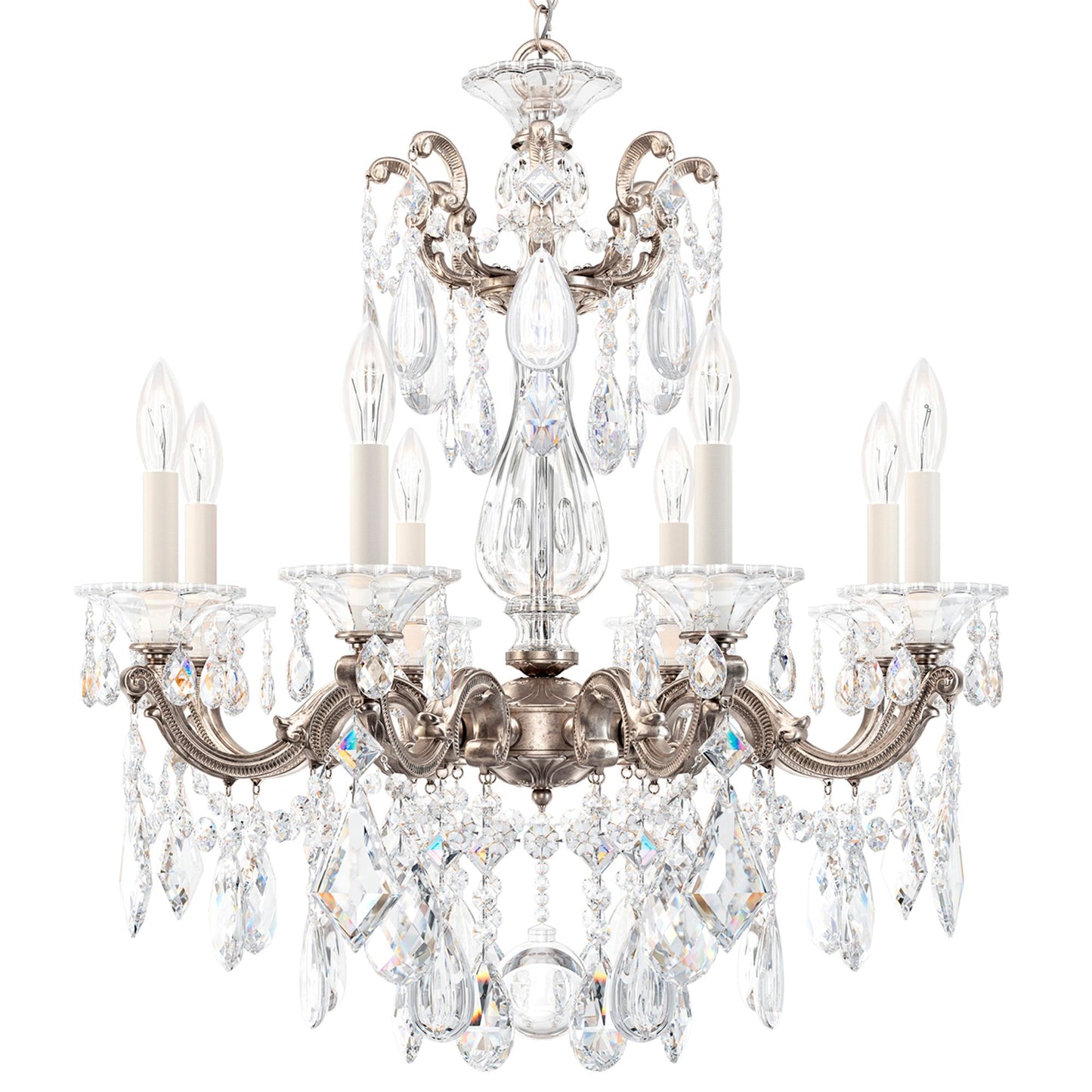 Schonbek La Scala Collection 8-Light Crystal Chandelier