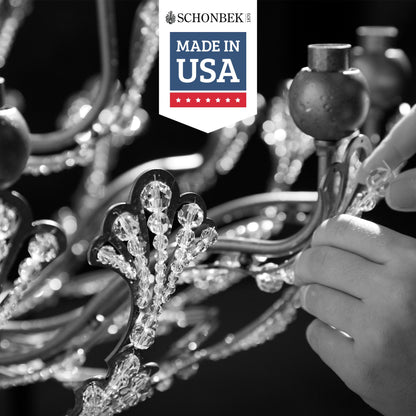 Schonbek La Scala Collection 8-Light Crystal Chandelier