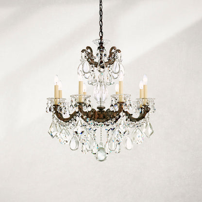 Schonbek La Scala Collection 8-Light Crystal Chandelier