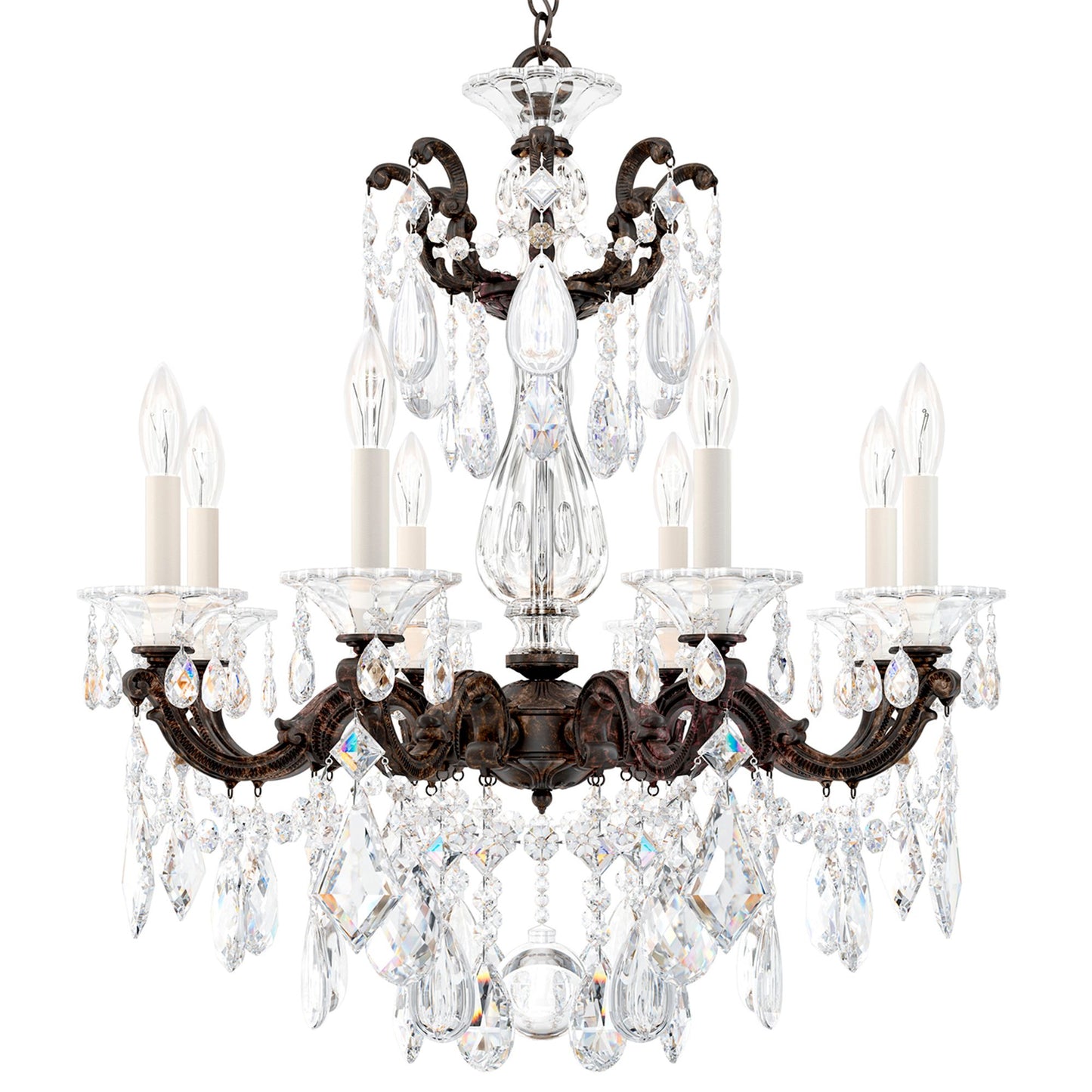 Schonbek La Scala Collection 8-Light Crystal Chandelier
