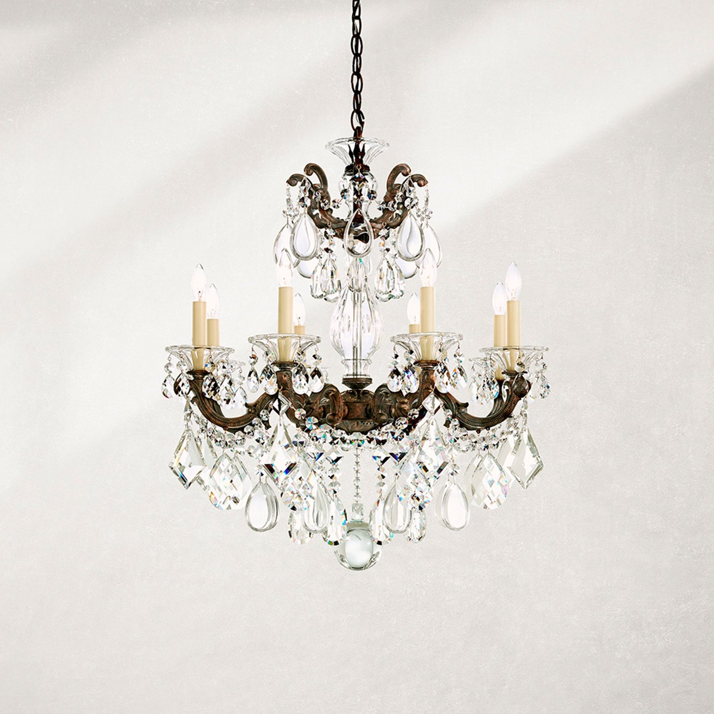 Schonbek La Scala Collection 8-Light Crystal Chandelier
