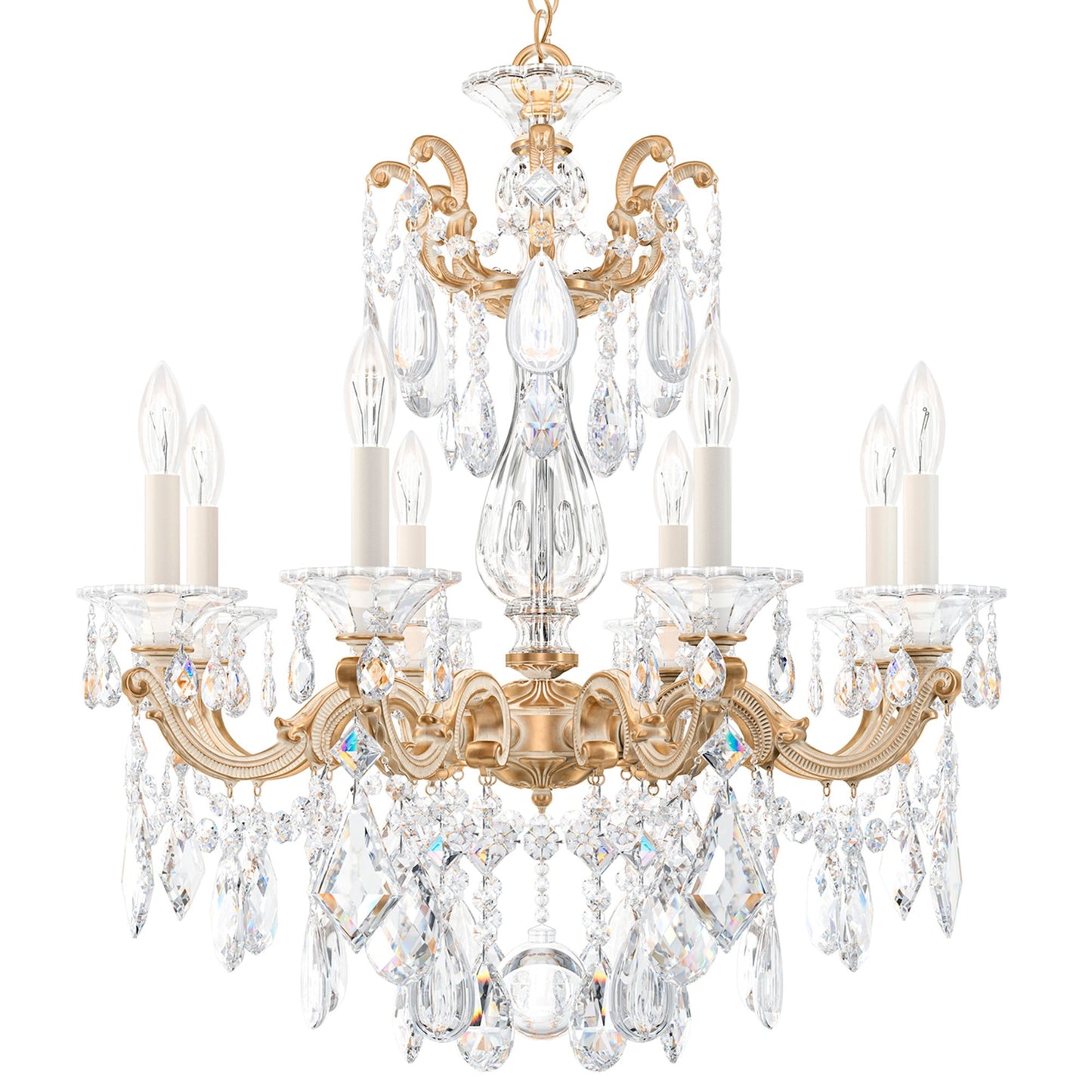 Schonbek La Scala Collection 8-Light Crystal Chandelier