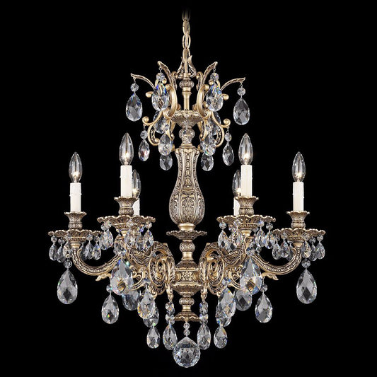 Schonbek Milano 24" Wide Bronze Clear Crystal Chandelier