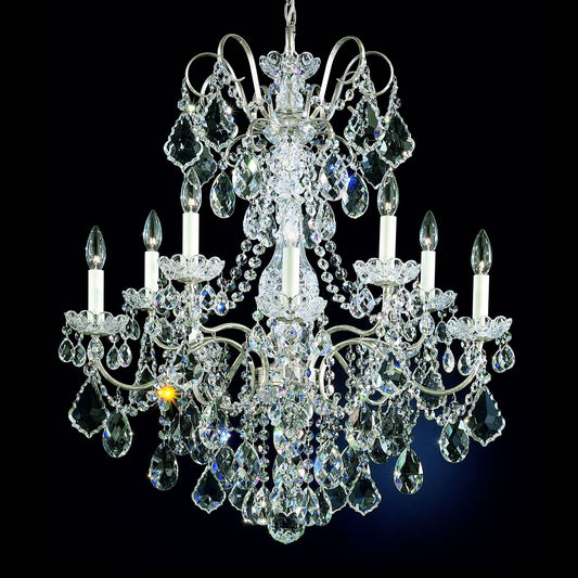 Schonbek New Orleans 28"W Silver Hand-Cut Crystal Chandelier