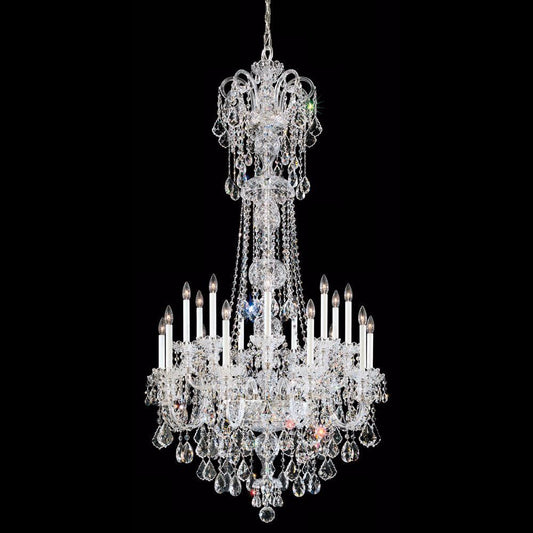 Schonbek Olde World 36"W Silver Swarovski Crystal Chandelier