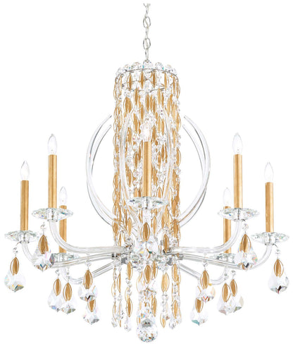 Schonbek Sarella 30"W Heirloom Gold 8-Light Chandelier