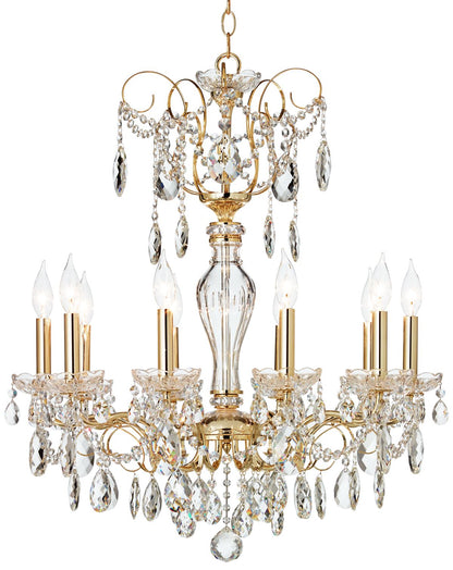 Schonbek Sonatina 25 1/2" Wide Gold Crystal Chandelier