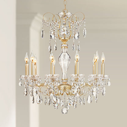 Schonbek Sonatina 25 1/2" Wide Gold Crystal Chandelier