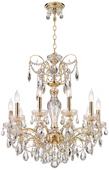 Schonbek Sonatina 25 1/2" Wide Gold Crystal Chandelier