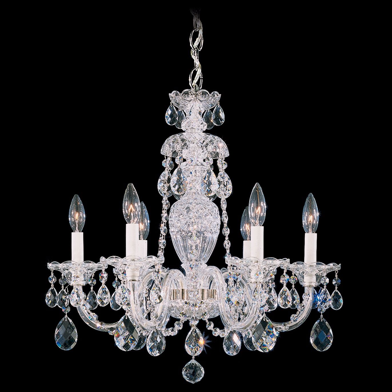 Schonbek Sterling 21" Wide Swarovski Crystal Chandelier