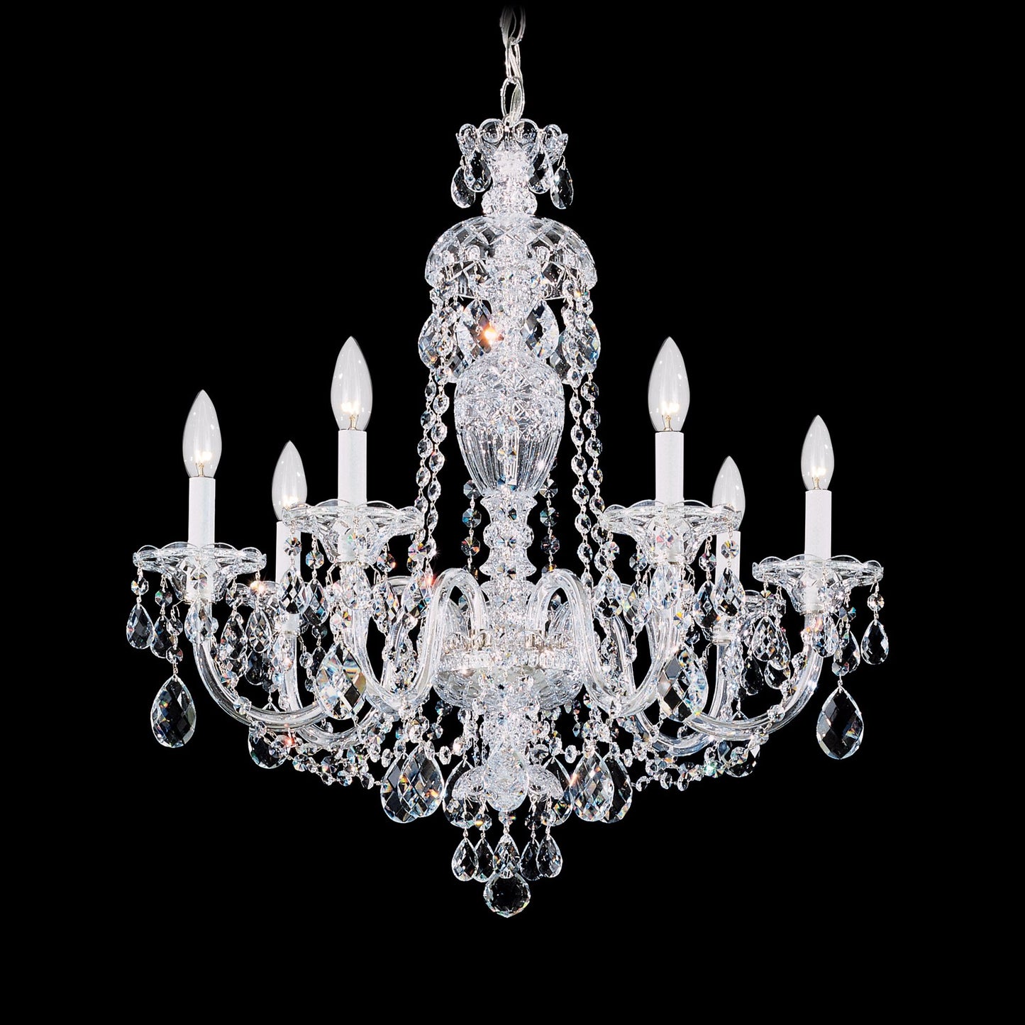 Schonbek Sterling 25" Wide Swarovski Crystal Chandelier