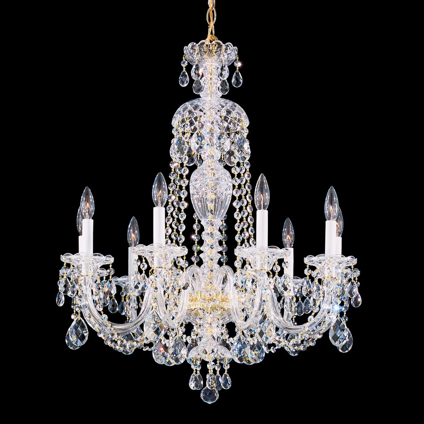 Schonbek Sterling 27" Wide Swarovski Crystal Chandelier
