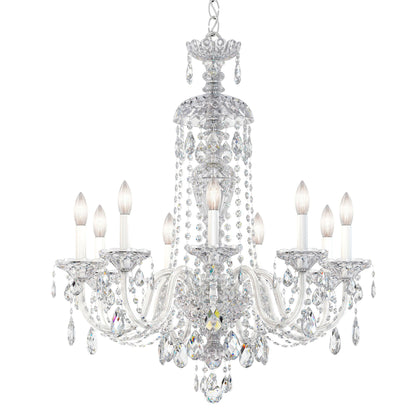 Schonbek Sterling 27" Wide Swarovski Crystal Chandelier