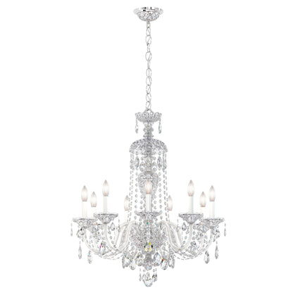 Schonbek Sterling 27" Wide Swarovski Crystal Chandelier