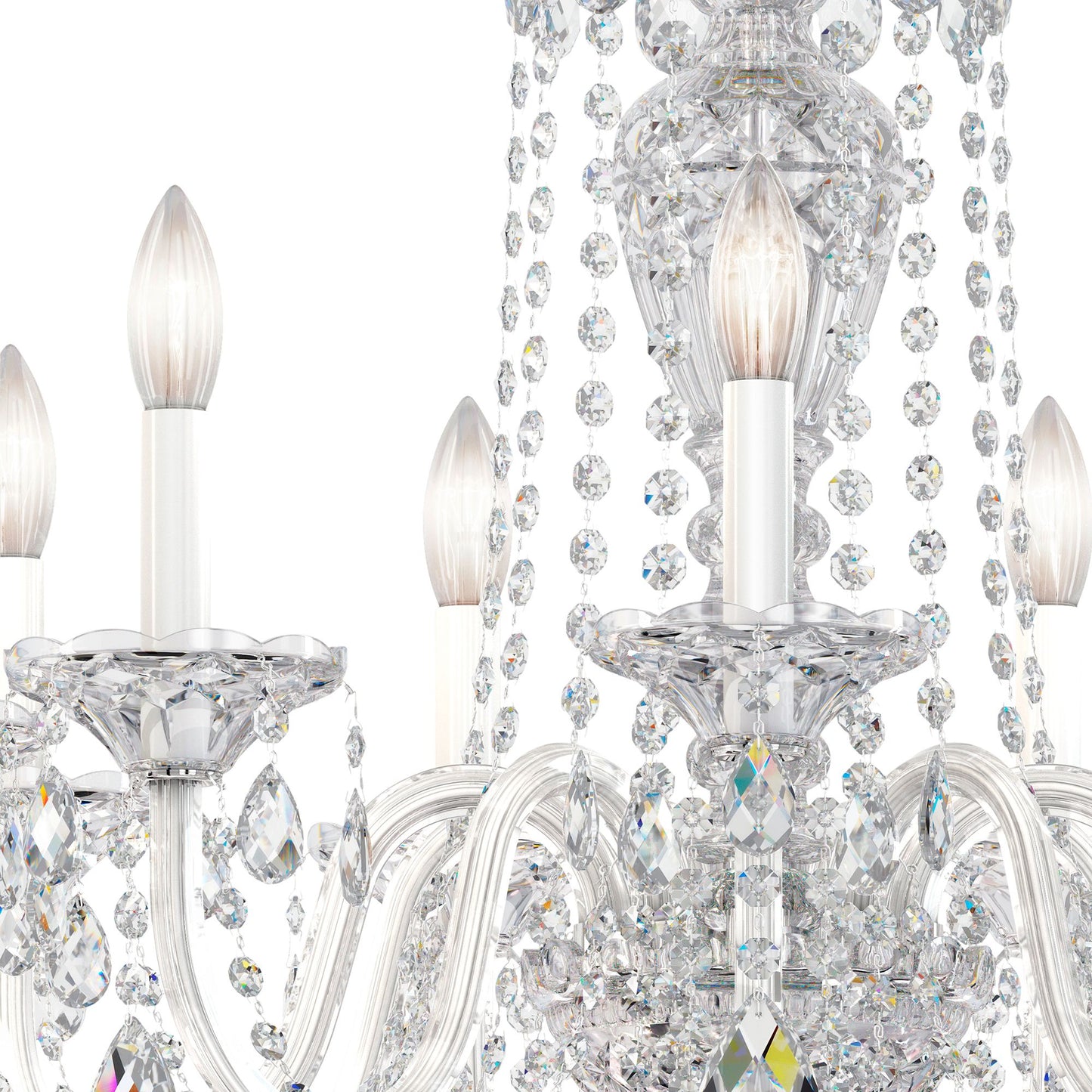 Schonbek Sterling 27" Wide Swarovski Crystal Chandelier