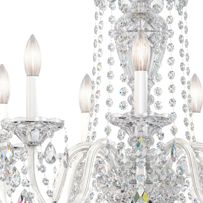 Schonbek Sterling 27" Wide Swarovski Crystal Chandelier