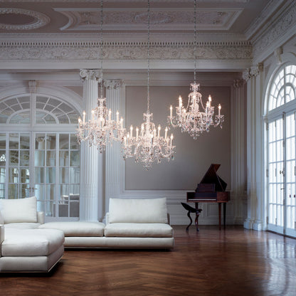 Schonbek Sterling 29" Wide 12-Light Swarovski Crystal Chandelier