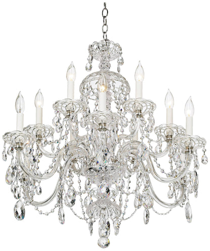 Schonbek Sterling 29" Wide Heritage Crystal 12-Light Chandelier