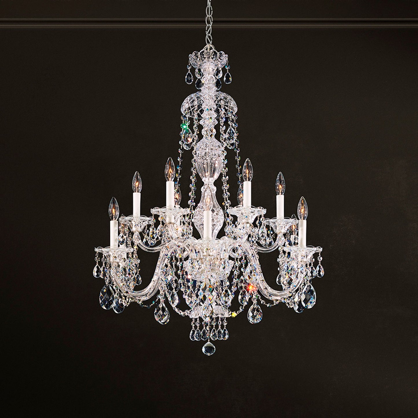 Schonbek Sterling 29" Wide Heritage Crystal Chandelier