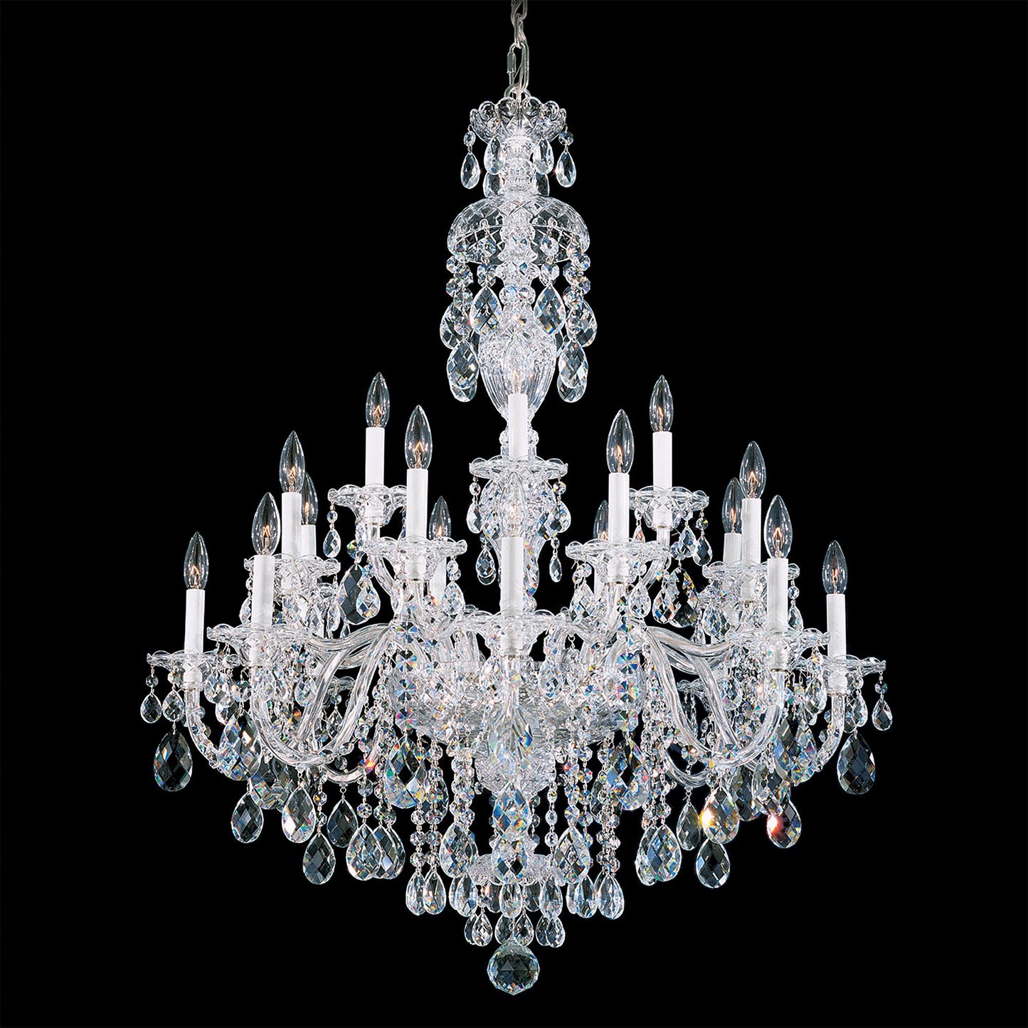 Schonbek Sterling 34" Wide Heritage Crystal Chandelier