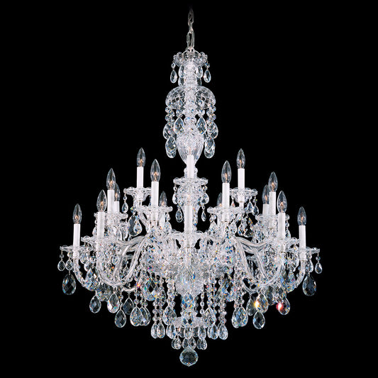 Schonbek Sterling 34" Wide Swarovski Crystal Chandelier