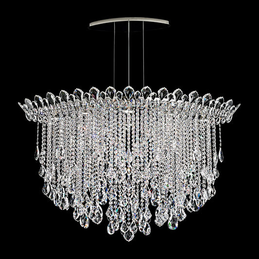 Schonbek Trilliane Strands 45" Wide Oval Crystal Pendant Light