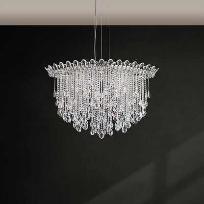 Schonbek Trilliane Strands 45" Wide Oval Crystal Pendant Light