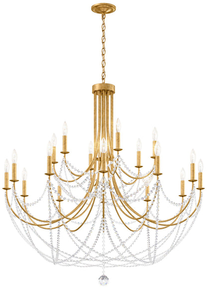 Schonbek Verdana 43" Wide Gold 18-Light 2-Tier Pendant Light