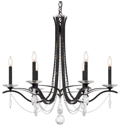 Schonbek Vesca 33" Wide Bronze Crystal Chandelier